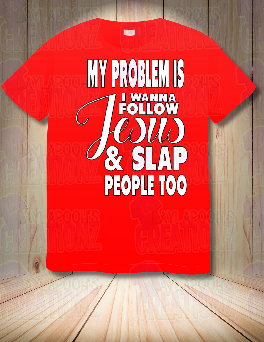 My problem is I wanna follow Jesus & slap people too