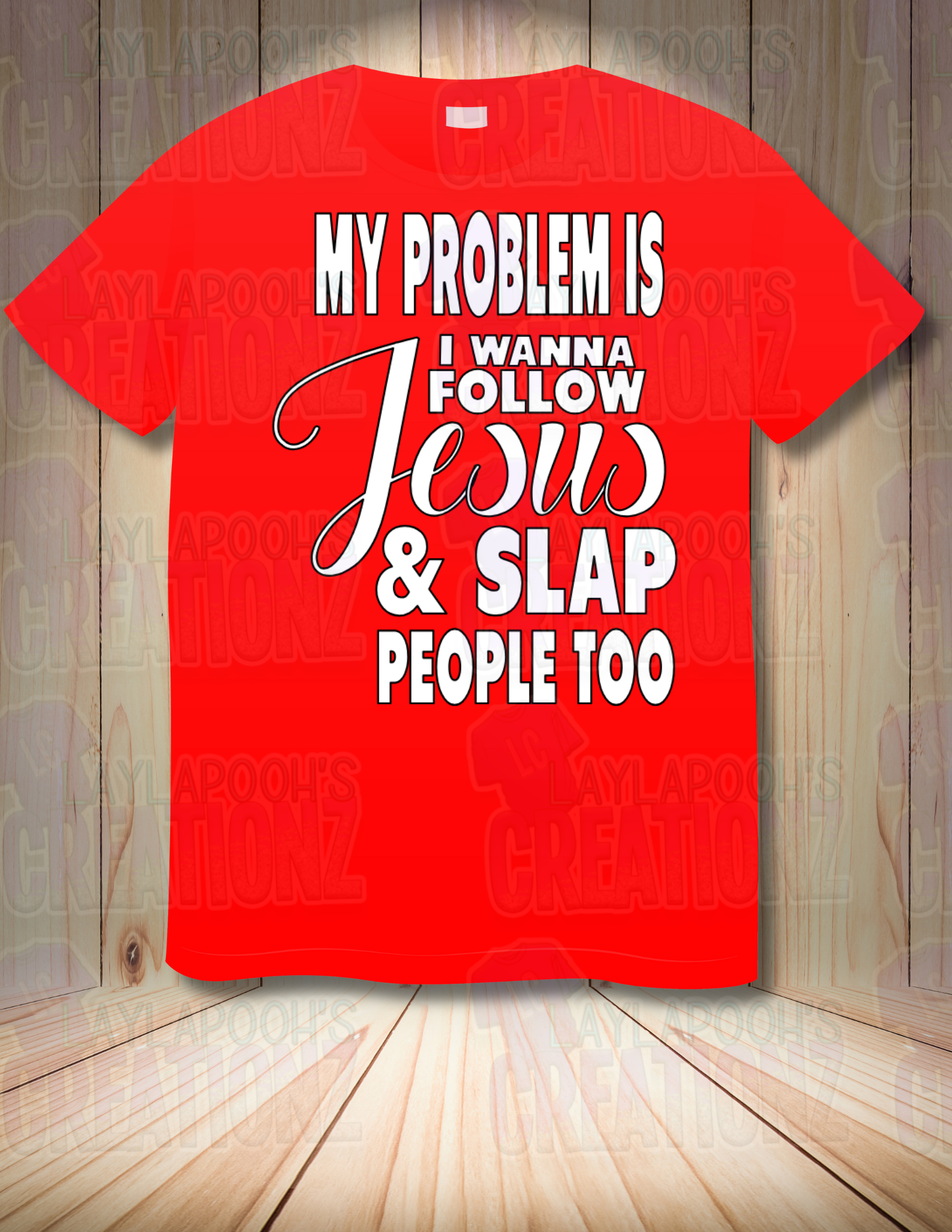 My problem is I wanna follow Jesus & slap people too