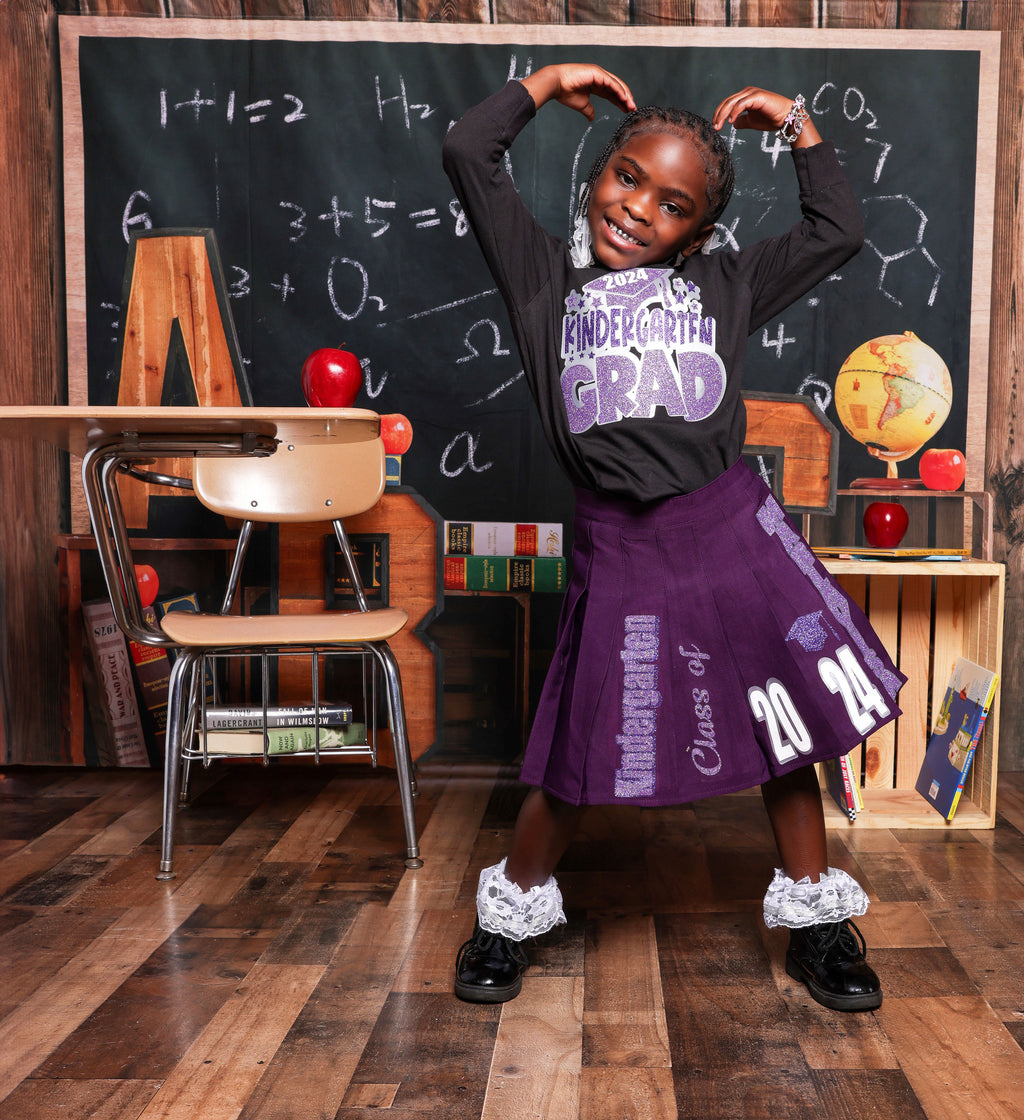 Kids Pleated Skirt Set