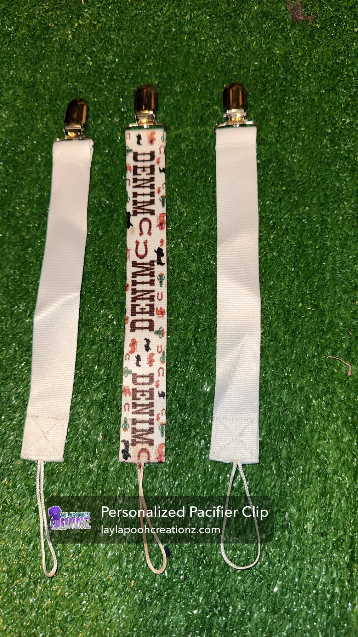 Personalized Pacifier Clip