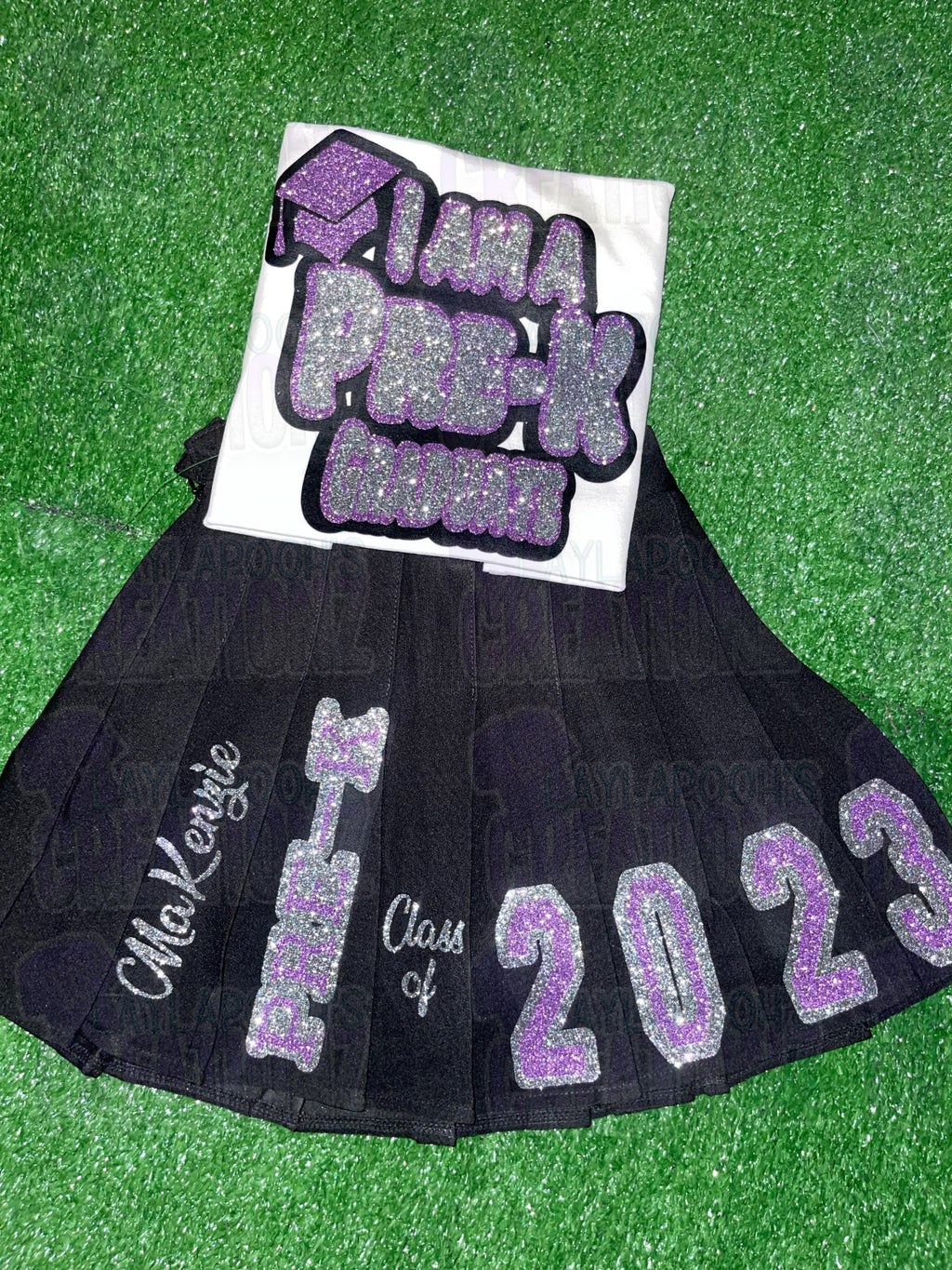 Kids Pleated Skirt Set