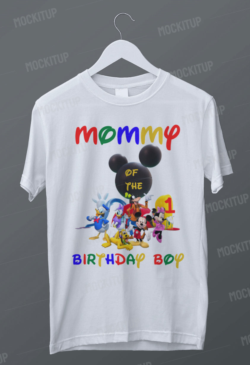 Mickey & Friends birthday shirts