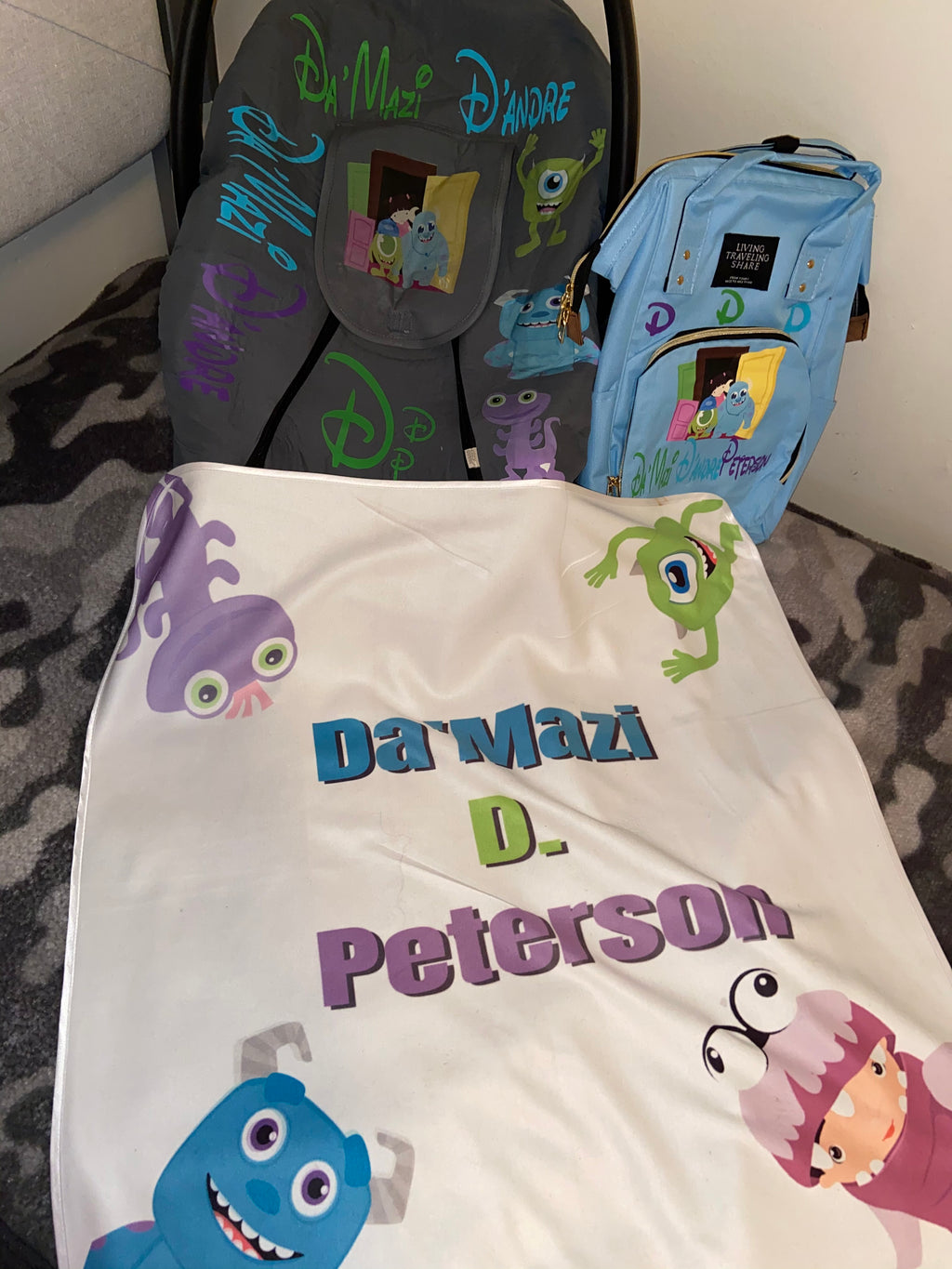 Diaper bag & blanket